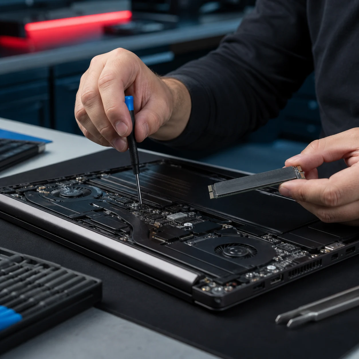Laptop repair visual